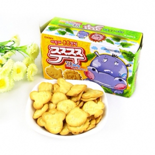  韩国进口 CROWN 可拉奥 可瑞安小动物饼干  60g 宝宝磨牙棒