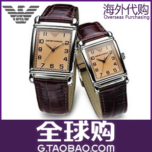 海外代购ARMANI阿玛尼正品手表 男表 AR0203 AR0204