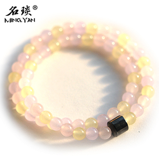  年女巫开运手环 天蝎座女 梦幻甜美水晶配聚合能量环开运手链