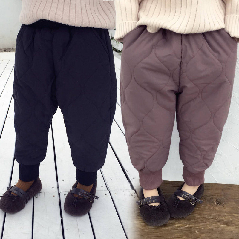 儿童棉裤冬新款女童绒裤外穿冬季男童宝宝灯笼裤童装韩版加厚童裤