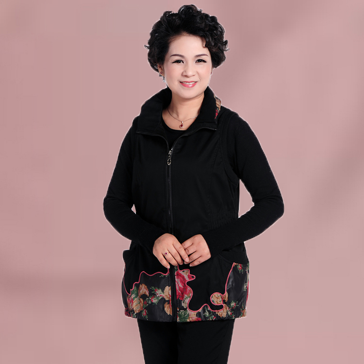 中老年春秋妈妈装中年女装老年人马夹时尚妈妈装中老年女士马甲 中老年春秋妈妈装中年女装老年人马夹时尚妈妈装中老年女士马甲