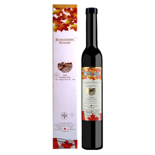  加拿大冰酒进口红酒 VQA 晚收威代尔冰白葡萄酒礼盒 甜酒