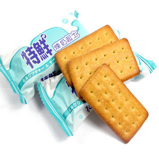  台湾特产进口食品 休闲零食 好吃的特鲜炼奶起士饼干 600g/32小包