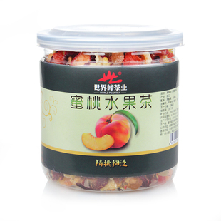  世界峰花草茶 果粒茶 果味茶 水果茶饮料 蜜桃花果茶180g/罐