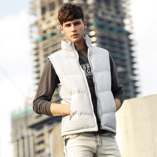 清仓<em>森马</em>秋冬款<em>羽绒</em>棉<em>马甲</em>韩版立领加厚<em>男士</em>棉