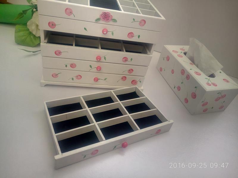 Coloured drawing Jewellery jewelry Dressing Countryside Manufactor Direct selling mirror drawer lovely Special Offerin the Storage consolidation , Home Storage appliances , Storage Box , Tissue Box category - from Buy2taobao.com to provide professional Taobao agent buy service