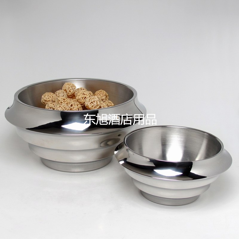 创意欧式不锈钢沙拉碗 沙律碗多用双层竹节碗 竹节水果盘果篮果盆在类目 餐饮具, 餐具, 果盆/果盘/果篮中 - 来自Buy2taobao.com提供专业的淘宝代购服务