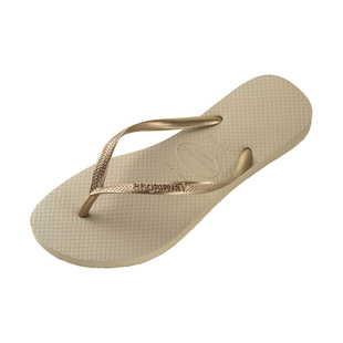  havaianas人字拖细带女款新品防滑平底slim金色拖鞋哈瓦那
