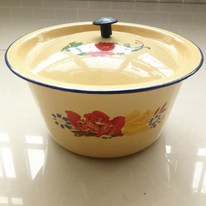 Enamel basin With cover Enamel Basin Enamel Lard Basin Aoyao old-fashioned thickeningin the Tableware , Tableware , Basin category - from Buy2taobao.com to provide professional Taobao agent buy service