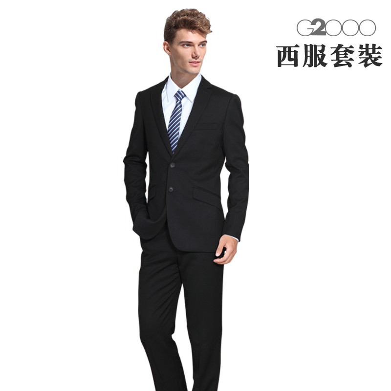 G2000西装男士西服套装 新郎结婚礼服 商务职业正装修身 韩版包邮 G2000西装男士西服套装 新郎结婚礼服 商务职业正装修身 韩版包邮
