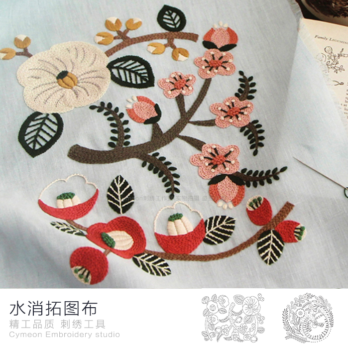 免拓图布带图棉麻绣布 立体刺绣复古图样可水消水溶手工DIY图案布|msdalam kategori rumah Fabrik, bahan kapas/kain/Diy buatan tangan kain kain - dari Buy2taobao.com untuk memberikan perkhidmatan ejen Taobao profesional membeli