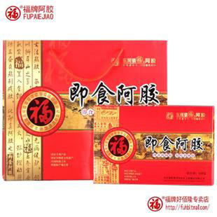  福胶 山东东阿镇福牌阿胶 即食阿胶糕块 固元膏片320g 正品包邮