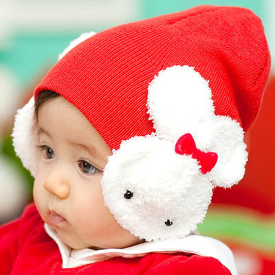 韩版儿童帽子男女童秋冬潮帽 婴儿宝宝帽子可