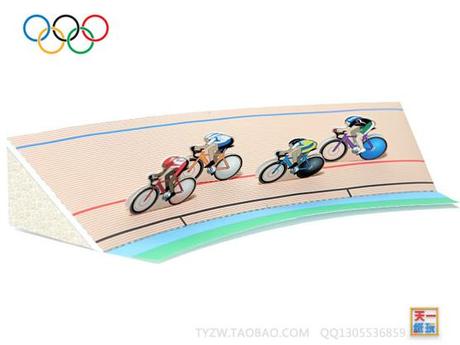 奥运会 自行车比赛 运动项目★纸模型DIY手工 