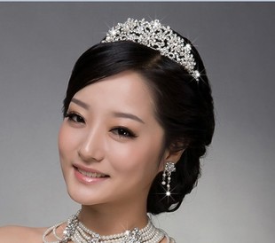  新娘皇冠结婚头饰珍珠头冠 结婚配饰品婚庆婚纱礼服造型影楼饰品