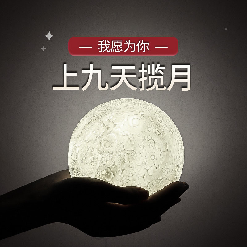 月球灯月亮灯蓝牙音箱充电小夜灯创意浪漫卧室儿童睡眠床头台灯女在类目 家装主材, 灯具灯饰, 小夜灯中 - 来自Buy2taobao.com提供专业的淘宝代购服务