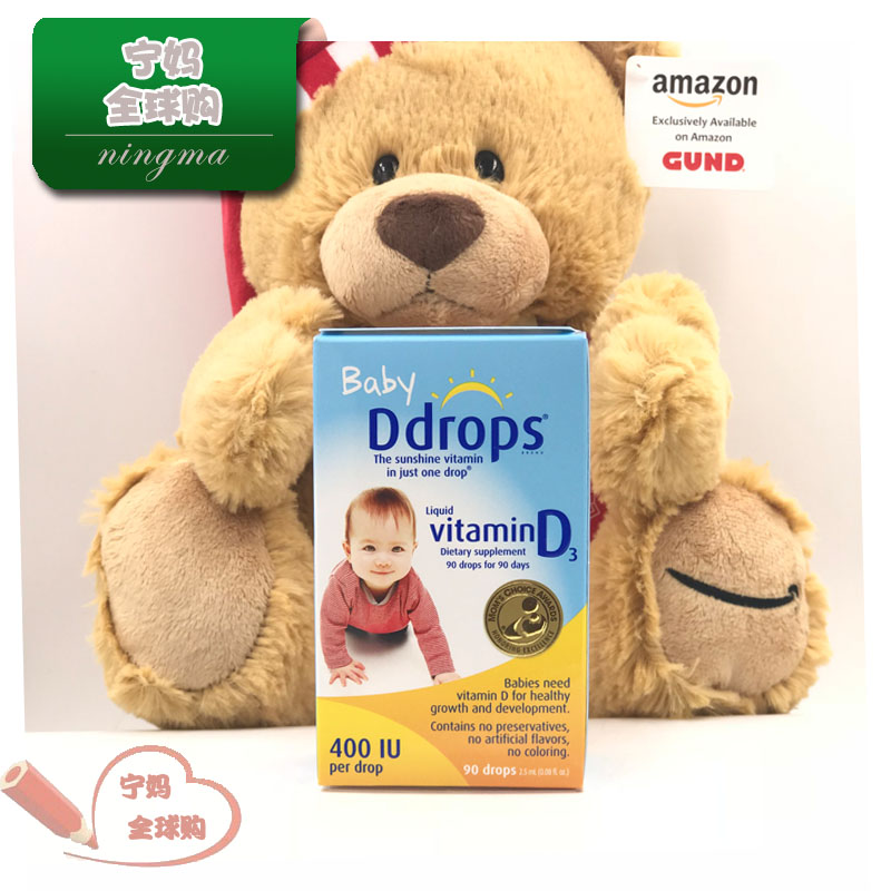 美版Ddrops 维生素D3新生婴幼儿滴剂 baby D3 VD帮助宝宝补钙吸收|msdalam kategori susu tepung/makanan tambahan/makanan/makanan ringan, pemakanan bayi, vitamin - dari Buy2taobao.com untuk memberikan perkhidmatan ejen Taobao profesional membeli