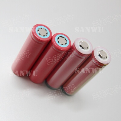 三洋浅蓝头不带保护板 18650 锂电池 带保护板