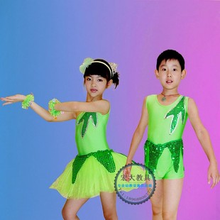 六一儿童节树叶演出舞蹈服装 幼儿园节目跳舞