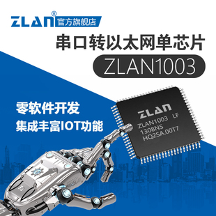 serial to ethernet module serial to ethernet chip serial server chip shanghai zhuolan zlan1003