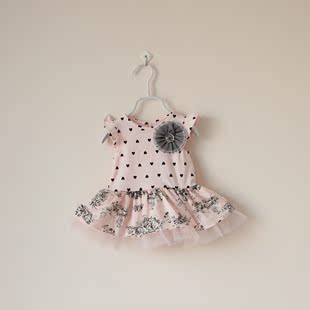 春装新款儿童宝宝女童装婴幼儿小童外贸原单礼服背心连衣裙