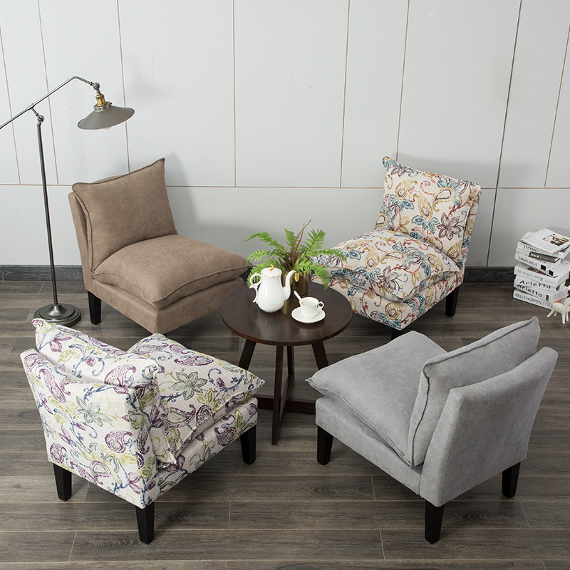 Coffee Chairs Northern Europe solid wood household Armchair Single person sofa Simplicity Leisure chair Living Room Chairs Fabric art Soft bag chairin the Residential furniture , Class Seats , Chairs , Sofa chair category - from Buy2taobao.com to provide professional Taobao agent buy service