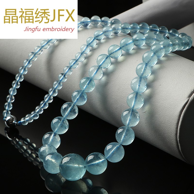 亲宝水晶冰透海蓝宝项链 女款 简约大方颈饰 海水蓝塔链 饰品在类目 饰品/流行首饰/时尚饰品新, 项链中 - 来自Buy2taobao.com提供专业的淘宝代购服务
