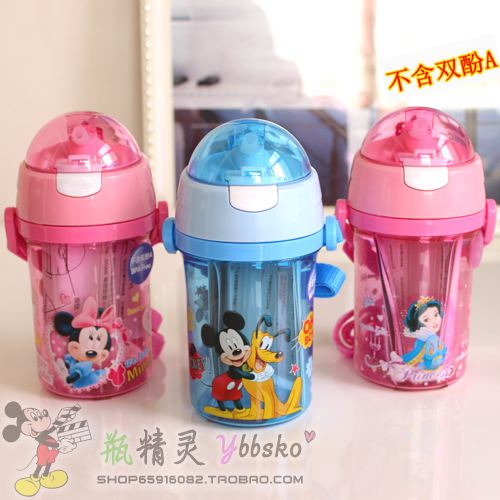 Disney children Water cup straw lovely pupil Portable Leak-proof cup summer Cartoon Drink plenty of water teacup Fallin the Tableware , Cup/Cups/Kettle , Straw Cup category - from Buy2taobao.com to provide professional Taobao agent buy service