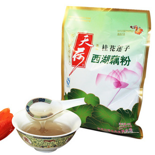  天荷藕粉纯桂花莲子味 西湖藕粉 速溶 420g 桂花藕粉 杭州特产