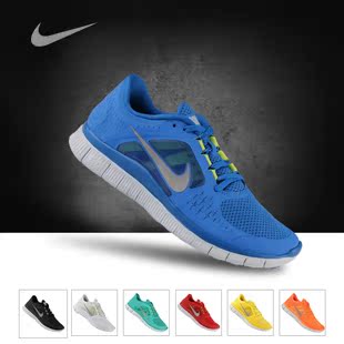  春款正品耐克FREE RUN 3男子跑步鞋赤足5.0女式运动鞋510642-401