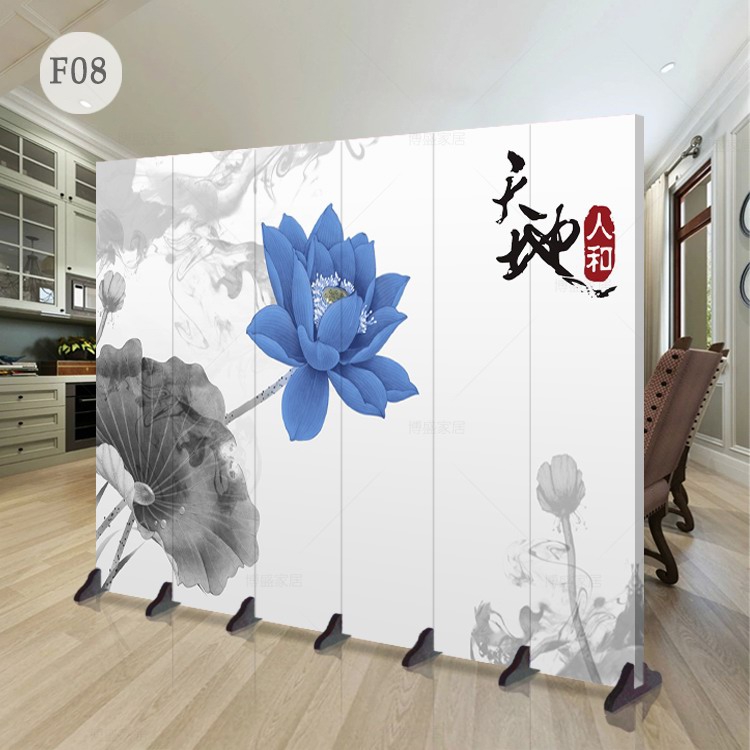 水墨荷花屏风新中式定制折屏简约中式办公室隔断天地人和客厅屏风|msdalam kategori perabot kediaman, skrin/tetingkap bunga, skrin lipatan - dari Buy2taobao.com untuk memberikan perkhidmatan ejen Taobao profesional membeli