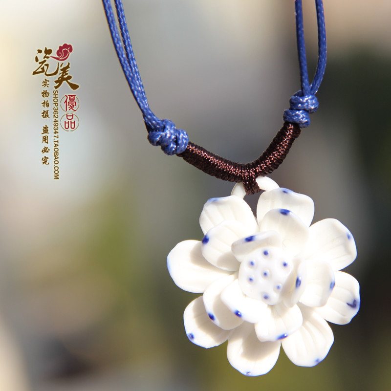 陶瓷首饰品毛衣链项...