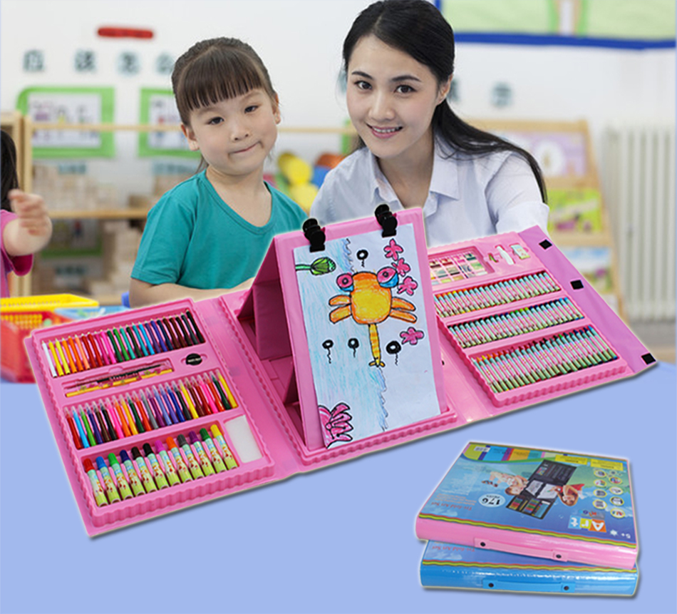 支架式兒童繪畫套裝小學生學習用品畫畫工具水彩筆美術文具聖誕禮在類目 玩具/童車/益智/積木/模型, 學習/實驗/繪畫文具, 文具禮盒/繪畫套裝中 - 來自Buy2taobao.com提供專業的淘寶代購服務