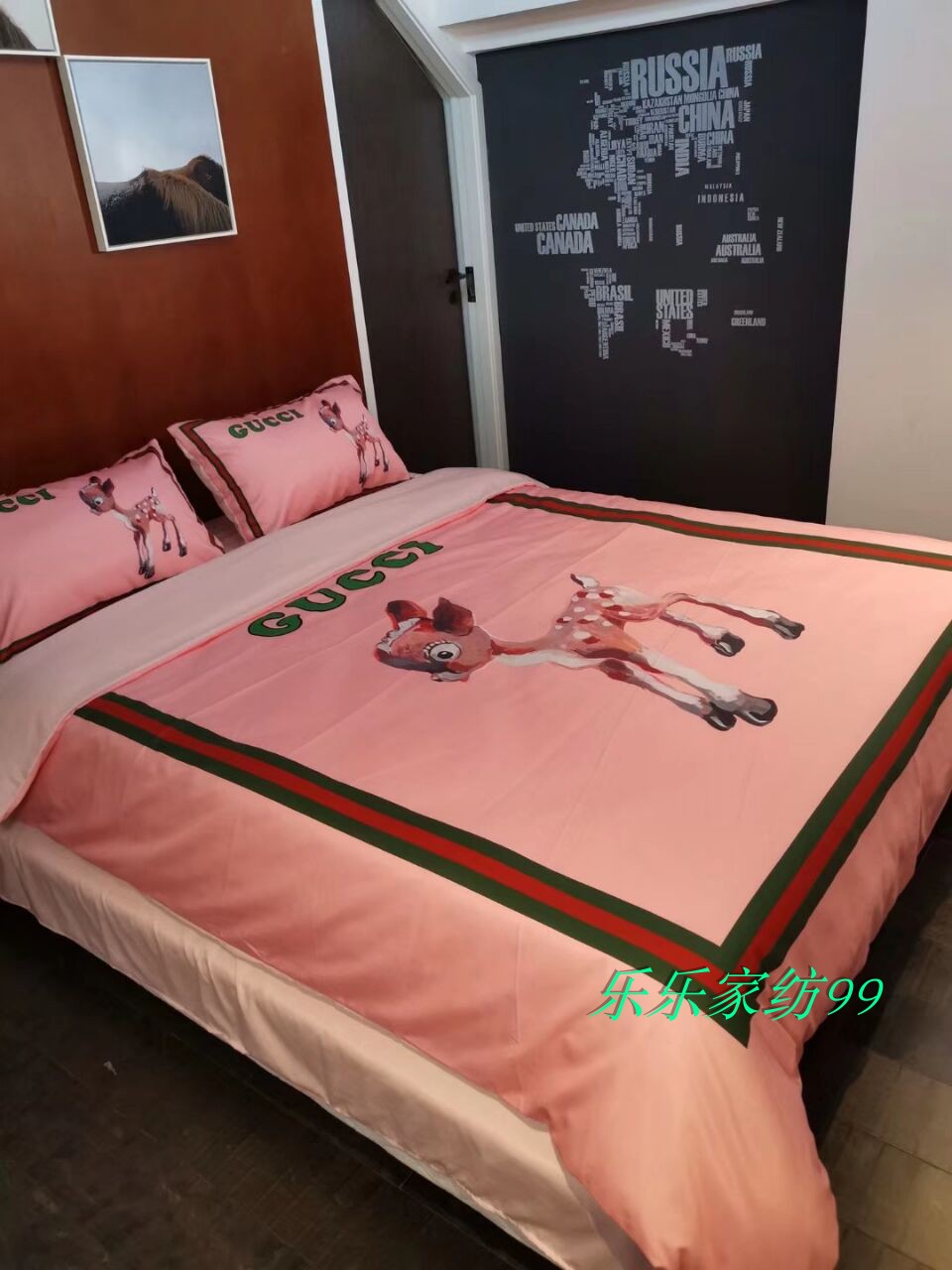 网红潮牌四件套男女ins风双人床1.5m1.8米宿舍单人床被套床上用品在类目 床上用品, 床品套件/四件套/多件套中 - 来自Buy2taobao.com提供专业的淘宝代购服务