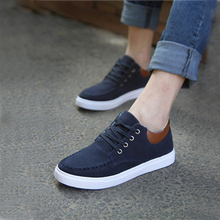  新款英伦风低帮男士帆布鞋男鞋休闲鞋男布鞋韩版潮流男板鞋