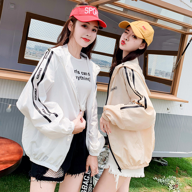 闺蜜装防晒衣2019夏季韩版宽松休闲运动风情侣棒球服学生薄款外套|msdalam kategori Butik wanita / wanita, jaket pendek - dari Buy2taobao.com untuk memberikan perkhidmatan ejen Taobao profesional membeli