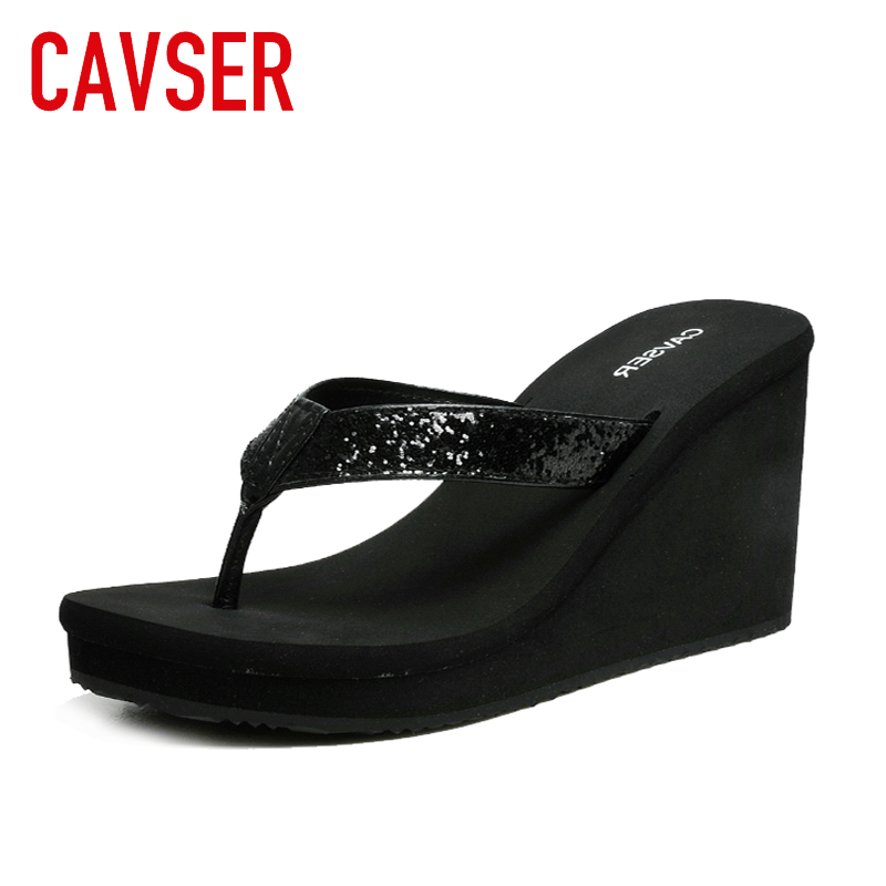 Buy cheap CAVSER Xia Fengchao high heel platform flip flops women's ...