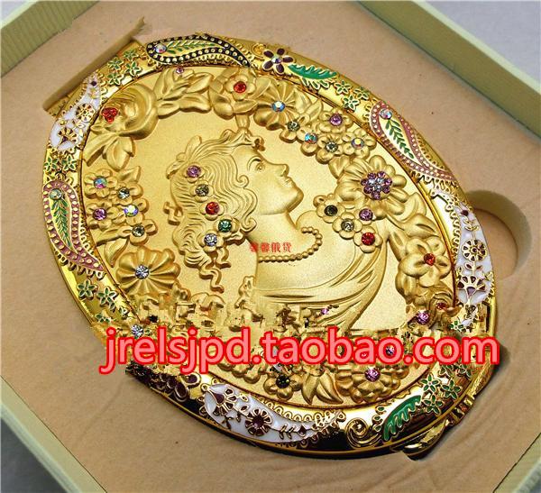 俄羅斯精品雙面折疊化妝鏡金色橢圓大號美鑽美紋俄羅斯女皇在類目 家庭/個人清潔工具, 個人洗護清潔用具, 梳子/便攜用鏡, 隨身化妝鏡中 - 來自Buy2taobao.com提供專業的淘寶代購服務