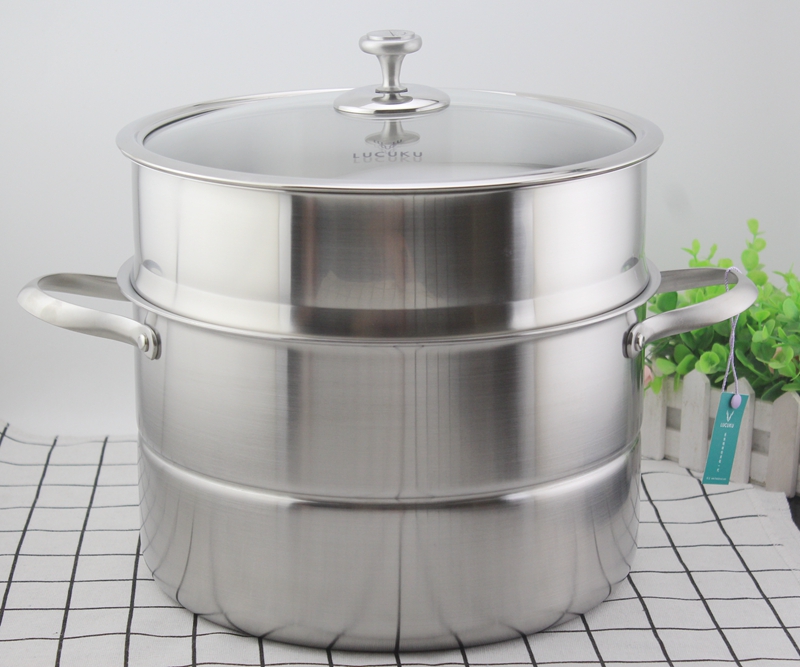 瑞士品牌 304不锈钢大蒸锅笼屉片格架垫大汤锅炖煲三层钢28CM|msdalam kategori dapur/memasak Appliances, memasak Appliances, Periuk belanga/Pot/cerek, pengukus - dari Buy2taobao.com untuk memberikan perkhidmatan ejen Taobao profesional membeli
