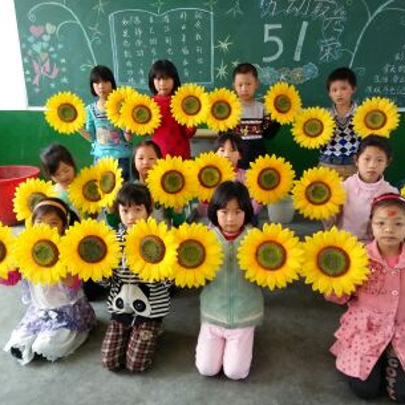 National day show kindergarten dance Sunflower prop School sports meeting Opening ceremony admission Sun flower Sunflowerin the Sports/Yoga/Fitness/Fans supplies , Dance/Aerobics/Gymnastics , More kinds of dance , More Dance Accessories category - from Buy2taobao.com to provide professional Taobao agent buy service