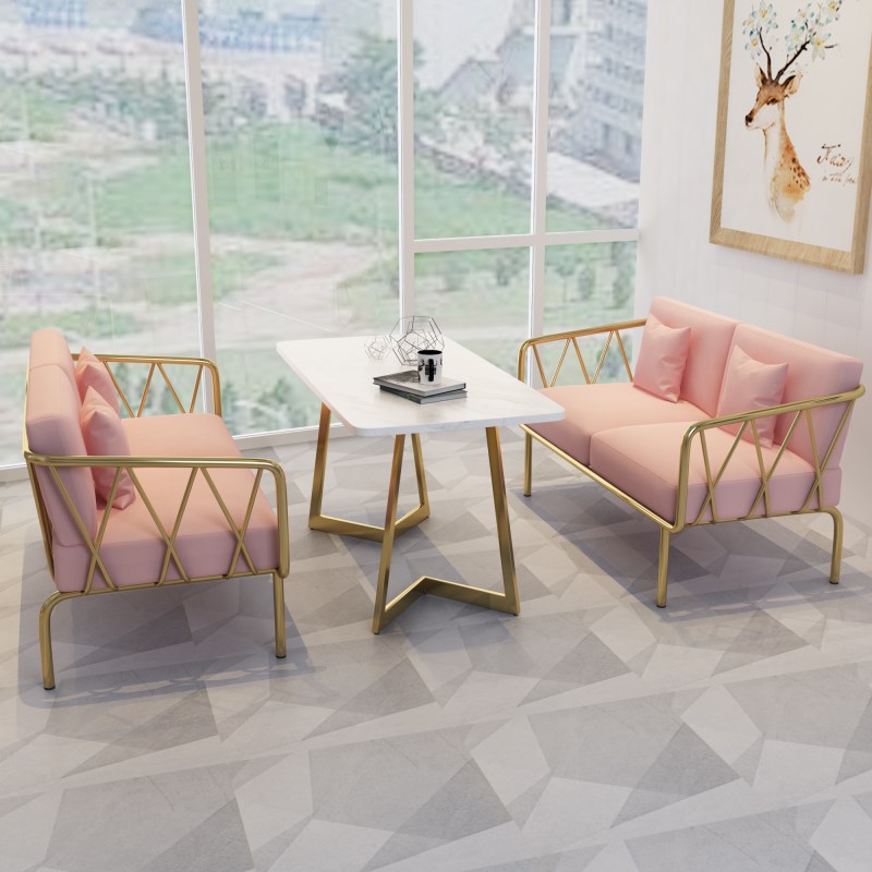 Tea shop sofa Tables and chairs combination Net Red Simplicity leisure time Negotiate Restaurant Dessert Restaurant Café commercial cassettein the Business/Office Furniture , Dining/Baking furniture , Sofa category - from Buy2taobao.com to provide professional Taobao agent buy service