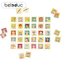 德国beleduc/贝乐多木制儿童拼图-双胞胎 益智拼图玩具 3-7岁木质