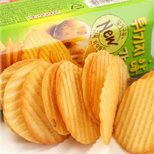  韩国进口零食 好丽友碳烤薯片原味非油炸 烤薯片 60g/盒