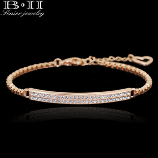  顶级奥地利水钻镶嵌正品玫瑰金手链女韩版时尚手镯饰品新款