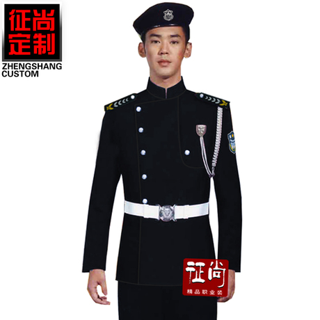 2014新式保安服春秋套装 小区物业保安制服 售