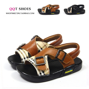  正品特价男童凉鞋新款韩版潮真皮沙滩鞋牛皮金属扣防滑儿童鞋