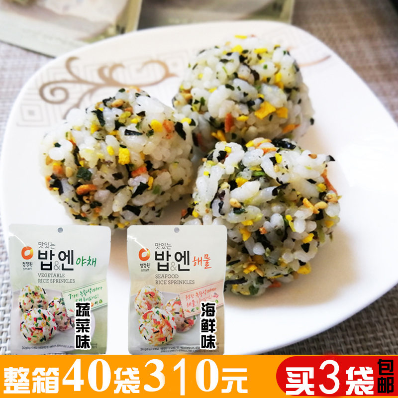 買3包郵韓國進口清淨園拌飯調味料蔬菜/海鮮味兒童飯團米飯伴侶在類目 零食/堅果/特產, 魷魚絲/魚乾/海味即食, 海苔系列中 - 來自Buy2taobao.com提供專業的淘寶代購服務