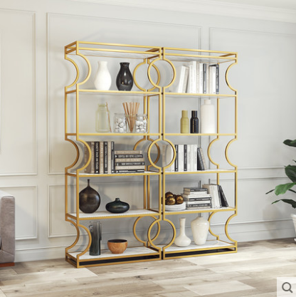 Northern Europe originality Iron art golden Shelf to ground multi-storey Simplicity Marble bookshelf bedroom decorate a living room partitionin the Residential furniture , Shelf , Shelf/Shelf category - from Buy2taobao.com to provide professional Taobao agent buy service