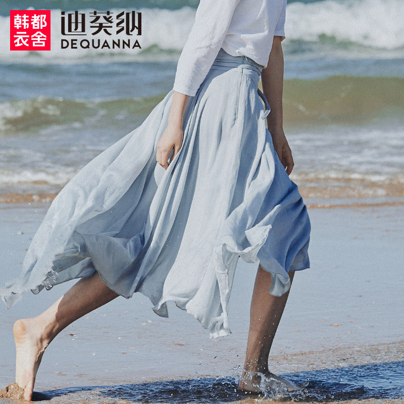萘茉设计师原创2019新款女春季不规则中长款半身裙CL8233钬在类目 女装/女士精品, 半身裙中 - 来自Buy2taobao.com提供专业的淘宝代购服务
