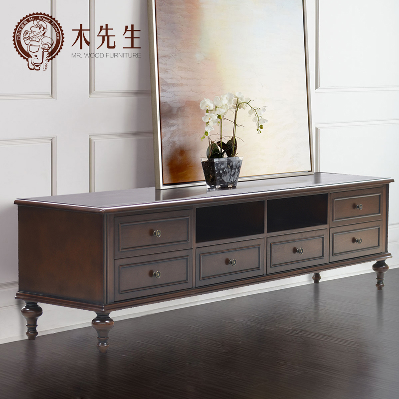 TV cabinet Sir American Continental Custom furniture Small apartment solid wood Countryside a living room entertainment Entertainment Units combinationin the Residential furniture , Cabinet , TV cabinet category - from Buy2taobao.com to provide professional Taobao agent buy service